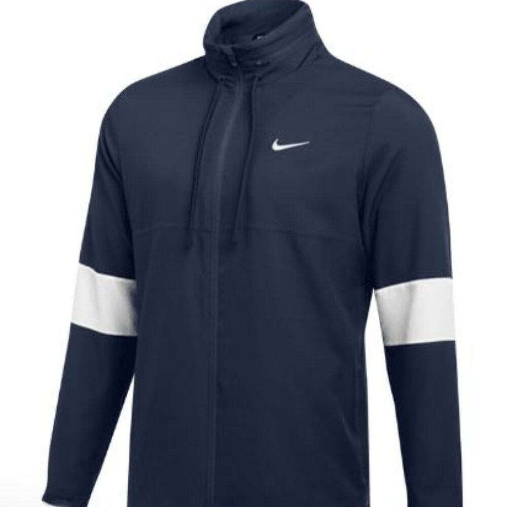 Nike Men's Navy / White Dri-FIT Training Jacket - Size XXL Tall